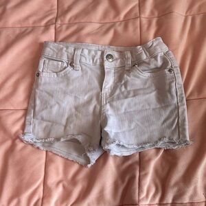 Girls white jean shorts